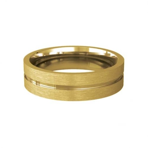 Patterned Designer Yellow Gold Wedding Ring - Carezza